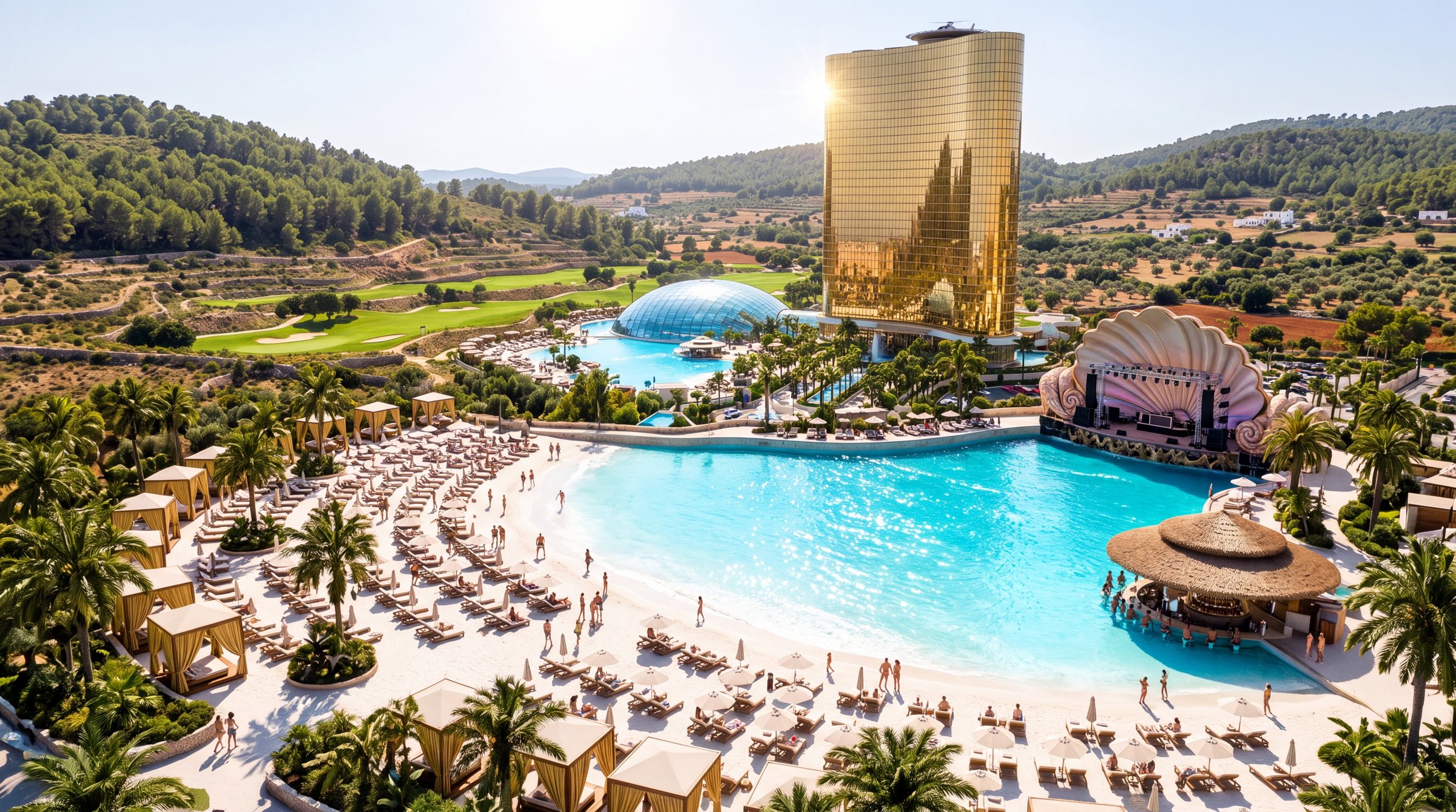 The Shore beach club and wave pool